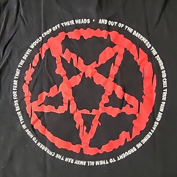 Vintage 1998 Rob Zombie Hellbilly Deluxe Tour T-Shirt Size XL Men Winterland - Picture 5 of 5